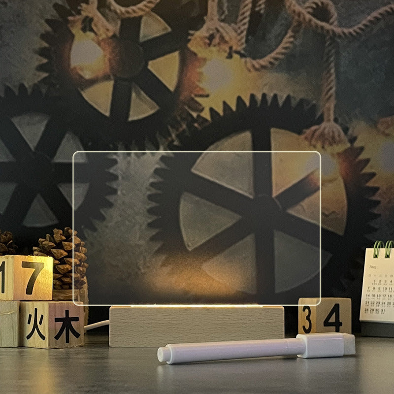 Perfecsy creative note board with LED night light, featuring a sleek design for writing notes and adding ambient light to a room.