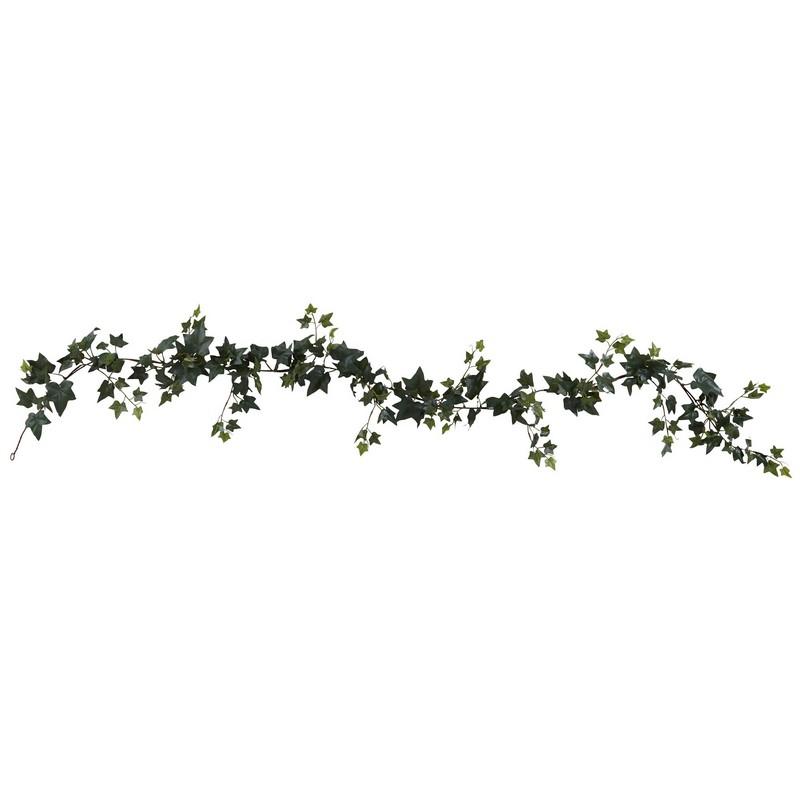 Set of four 6-foot silk Sage Ivy Garland plants from Home & Decor, featuring lush green ivy leaves on flexible garland stems.