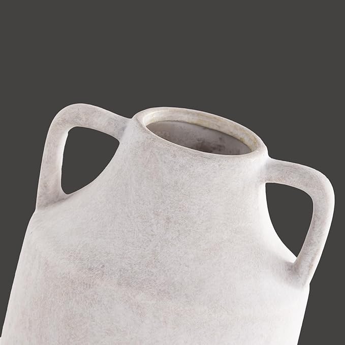 Rustic terracotta vase from CozyNest Decor with natural earthy finish, ideal for rustic or bohemian home decor.
