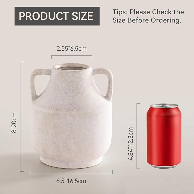 Rustic terracotta vase from CozyNest Decor with a natural finish and textured surface, ideal for rustic home decor.