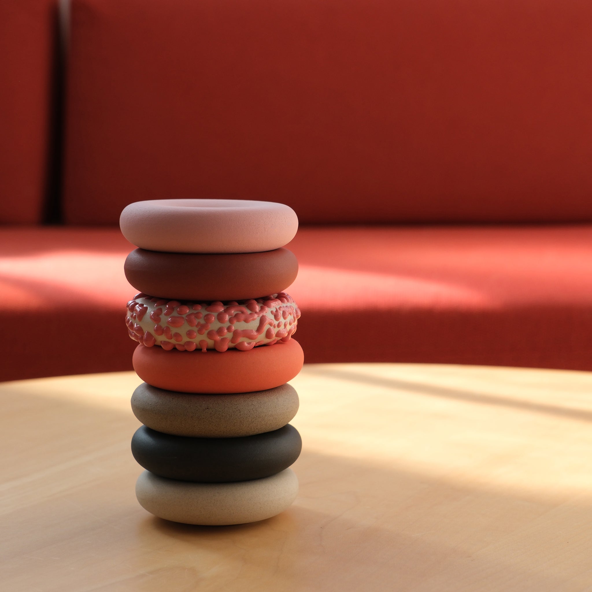 Stacked Eve Incense home accessories by Misewell, featuring elegant ceramic holders with three incense sticks in a modern design.