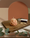 Mini Lotus Candle by Crazy About Candles, featuring a small decorative candle with a lotus flower design, perfect for ambiance.