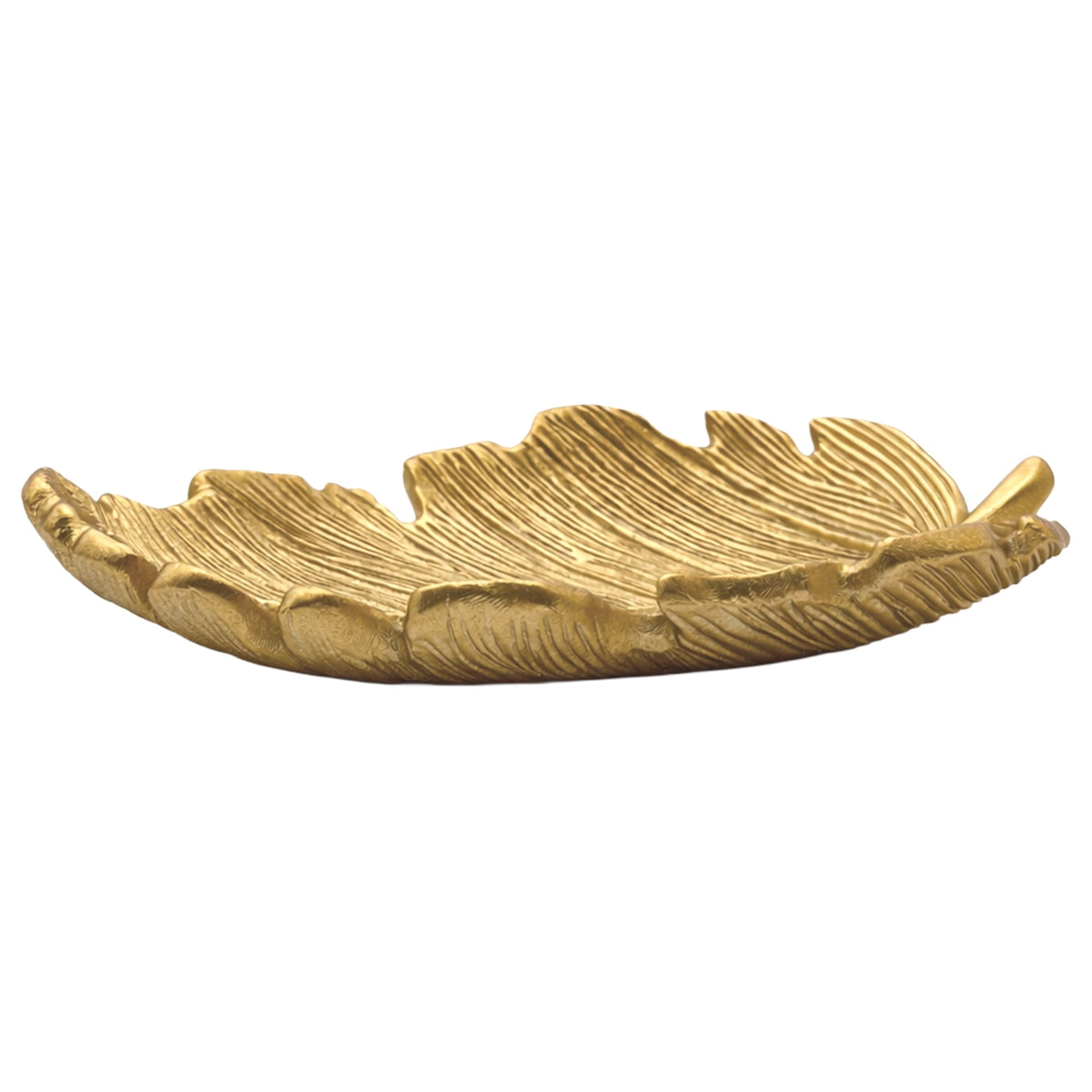 Small resin leaf jewelry dish by Sweet Water Decor, features an elegant elm leaf design perfect for storing accessories.