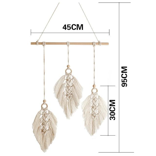 Stevvex leaf wall hanging dream catcher with LED lights, ideal for home decor, bedroom, or dorm room aesthetic decoration.