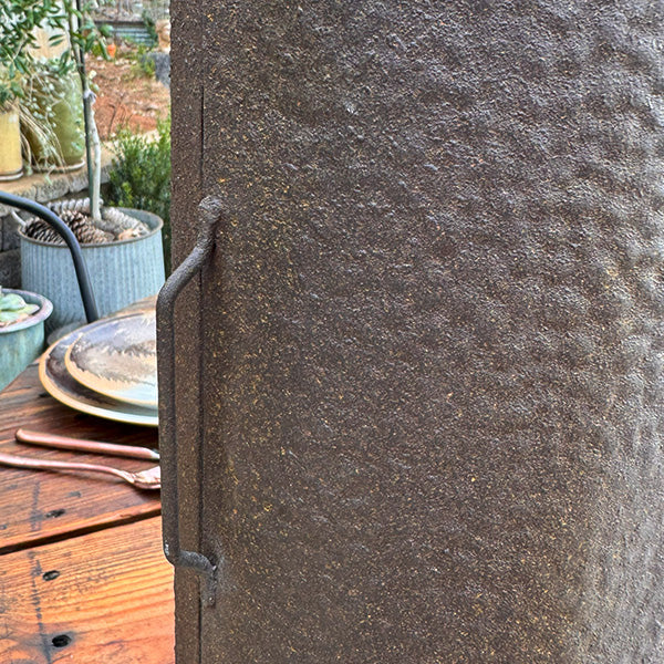 Rustic chimney lantern by Decor Steals featuring a vintage metal frame and glass panels, ideal for outdoor or porch decor.